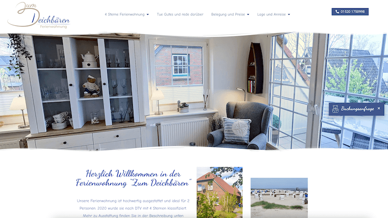 Ferienhaus-Website